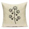 Geometry Animal Plants Cushion Cover Decorative Sofa Seat Home Office Decor Pillow Covers Bear Bird Pattern Throw Pillow Cases