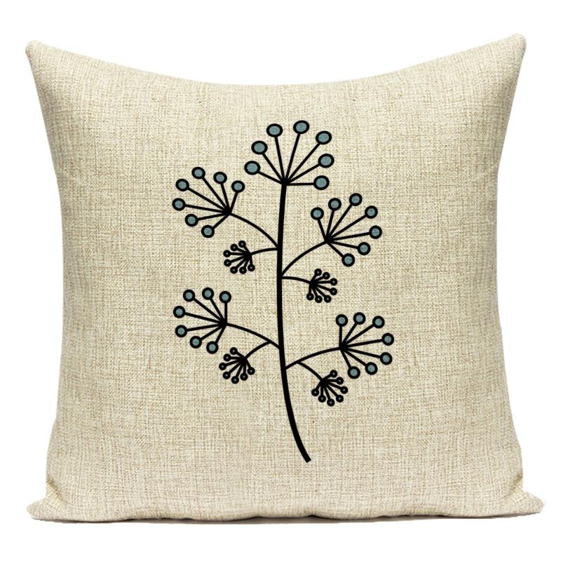 Geometry Animal Plants Cushion Cover Decorative Sofa Seat Home Office Decor Pillow Covers Bear Bird Pattern Throw Pillow Cases