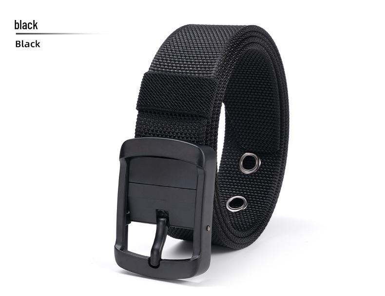 Reversible Nylon Pin Buckle Casual Canvas Belt for Youth 120cm