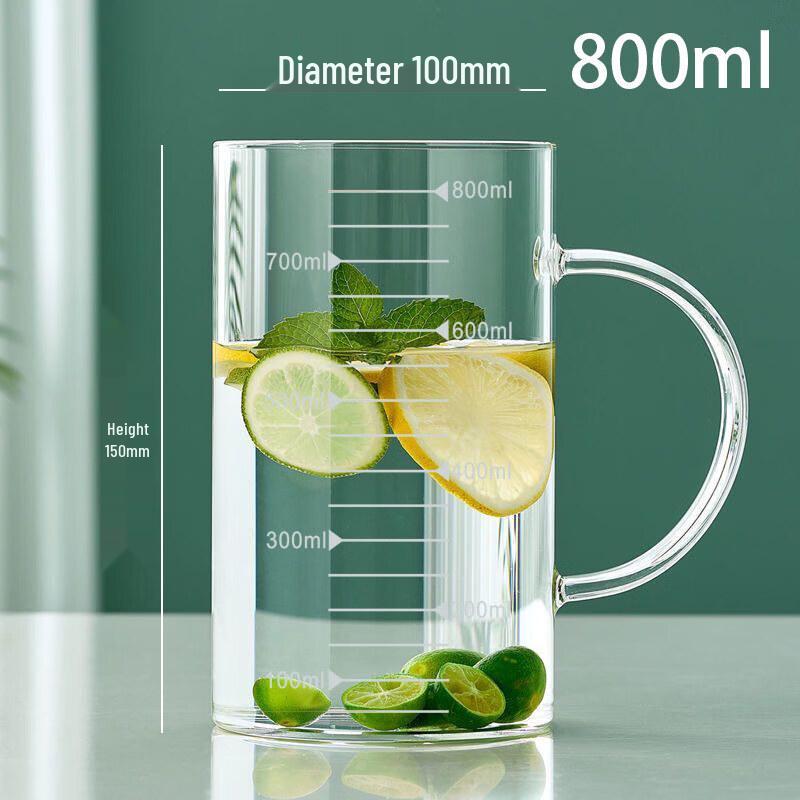 ZISIZ High Borosilicate Glass Water Cup