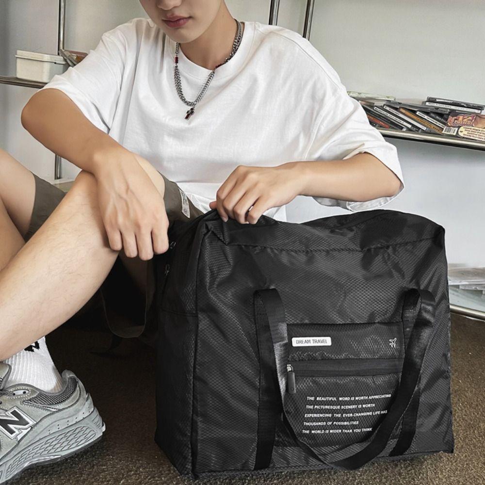 Waterproof Foldable Nylon Travel Bag Multifunctional Fitness Training Bag Hand Luggage Bag  Gym