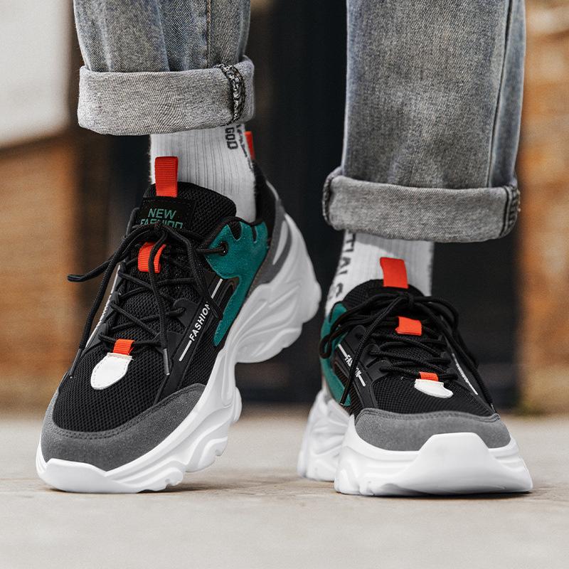 New Low-top Soft-soled Cushioning Sneakers, Light and Comfortable Mesh Casual Shoes, Dad Trendy Shoes