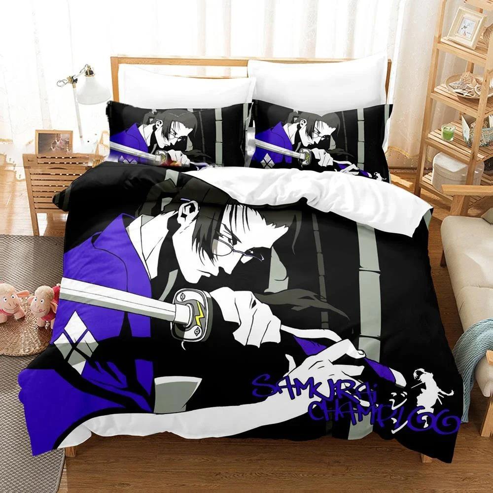 Comfortable Anime Print Duvet Cover Set With Duvet Cover And Pillowcases King Queen Twin Sizes For All Ages
