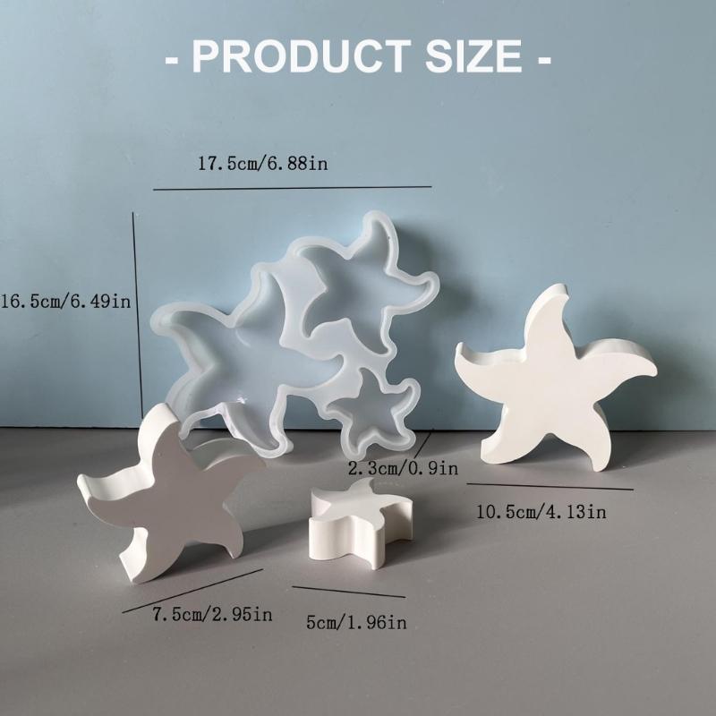 Star Shape Silicone Candle Molds for Epoxy Resin Candle Soap Star Shape Chocolate Molds Fondant Molds Cake Molds