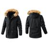 Ankunft Warme Jacke Mann Winter Langer Mantel Plus Samt Jacke Herren Baumwolle Windjacke Jacken Mantel Herrenbekleidung Casual Hoodie Jacke