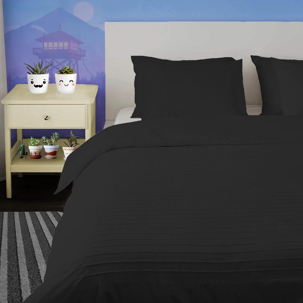 Moroccan Streak 3PC Duvet Cover Set in 100% Egyptian Cotton, 600TC - Multi Sizes & Colors
