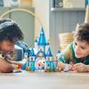 LEGO Disney Princess Cinderella and Prince Charming Castle Building Toy for Kids Ages 5-8 Educational Playset 43206