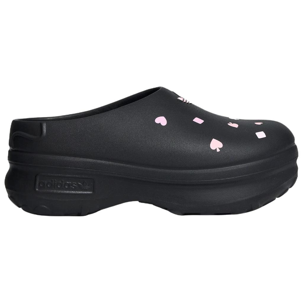 Adidas Originals × Disney Adifom Stan Mule Comfortable Versatile Cheshire Cat Chef Shoes Women Shoes Black KH5901