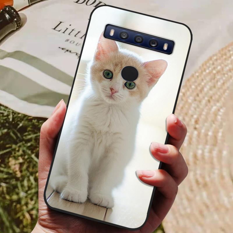 For TCL 10 SE Case Black TPU Silicon Shell For TCL 10SE Phone Cover Tcl 10se Cases T766H T766J T766U T766A Fundas Bumper Marble