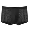 Men's Fashion Ice Silk Mesh Breathable Boxer Briefs - Summer Underwear