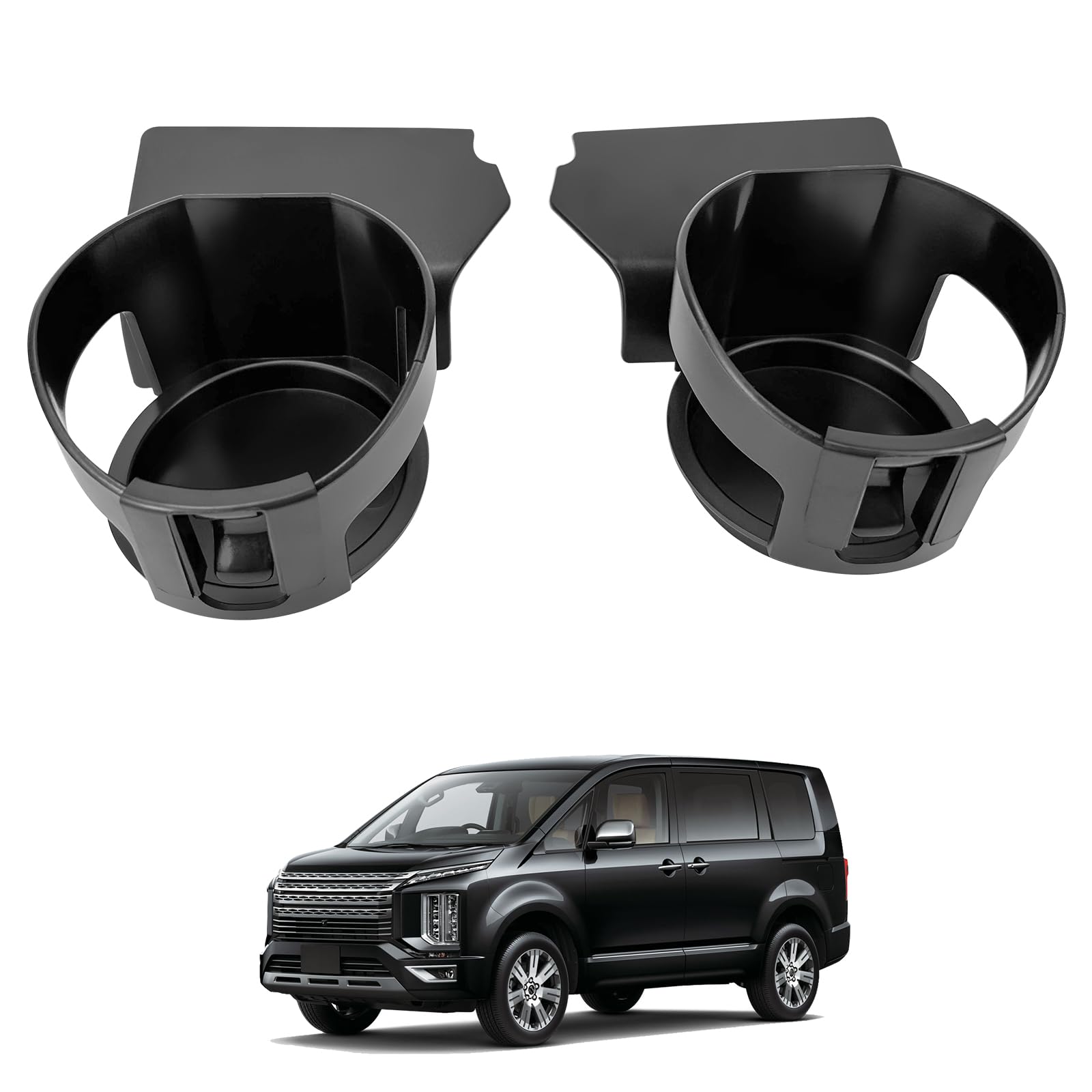 

TELLIKA Delica Подходит для напитков для Delica поздней модели Расширение двери Подстаканник для напитков Хранение Интерьер Автомобильные кастомные детали Сиденье Водительское сиденье D5 Держатель, D5, чёрный