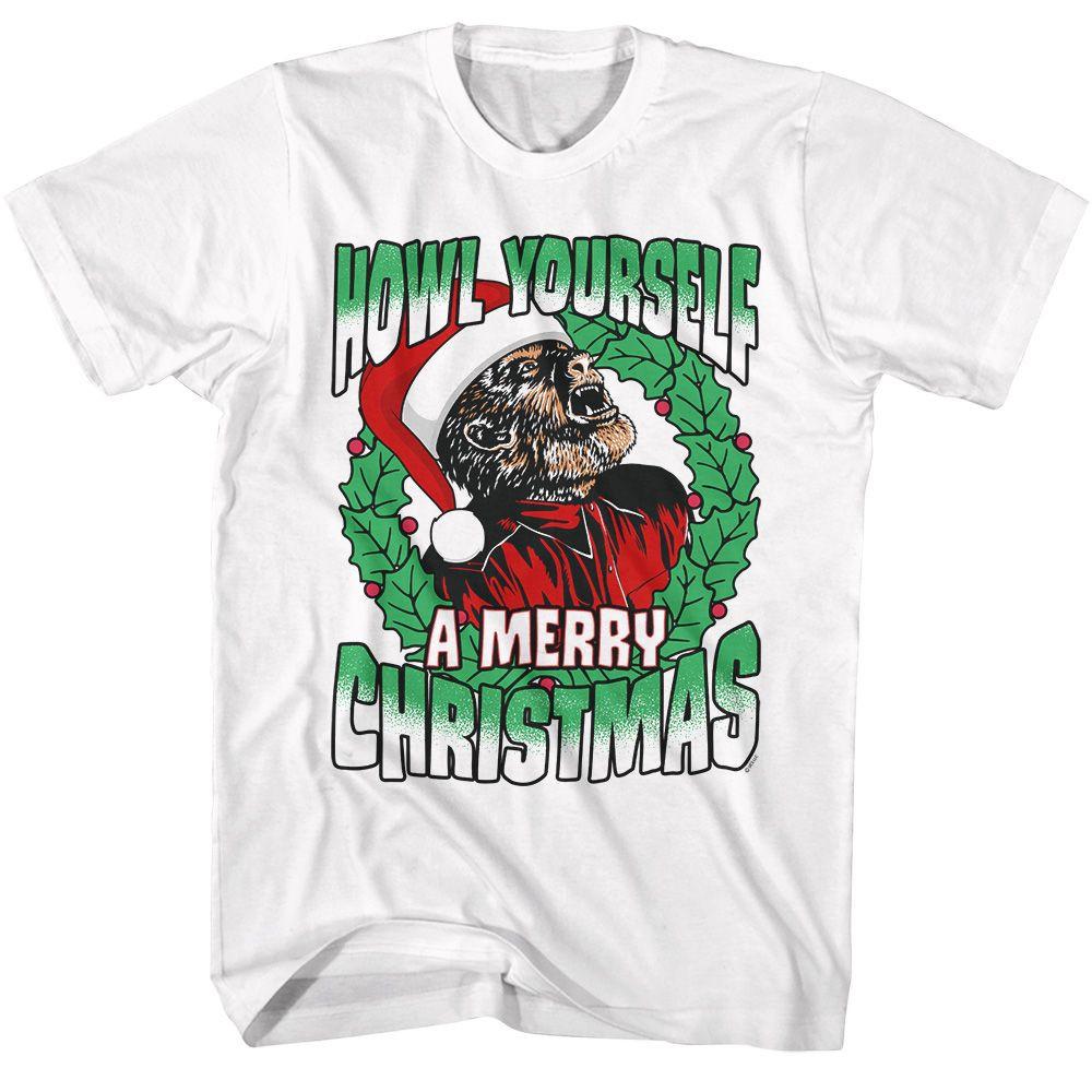 Universal Monsters Howl A Merry White Movie Shirt XXL