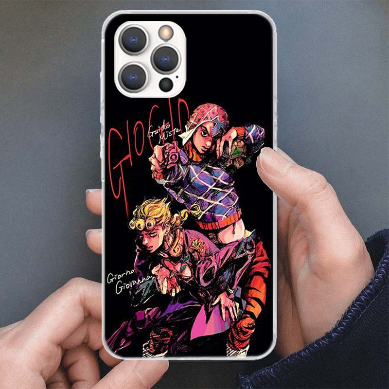

JoJo Adventure Guido Mista Phone Case For iPhone 17 16 15 14 13 12 11 Pro Max Mini Plus Air 7 SE 8 Soft Silicone Print Shell Fun iPhone 13