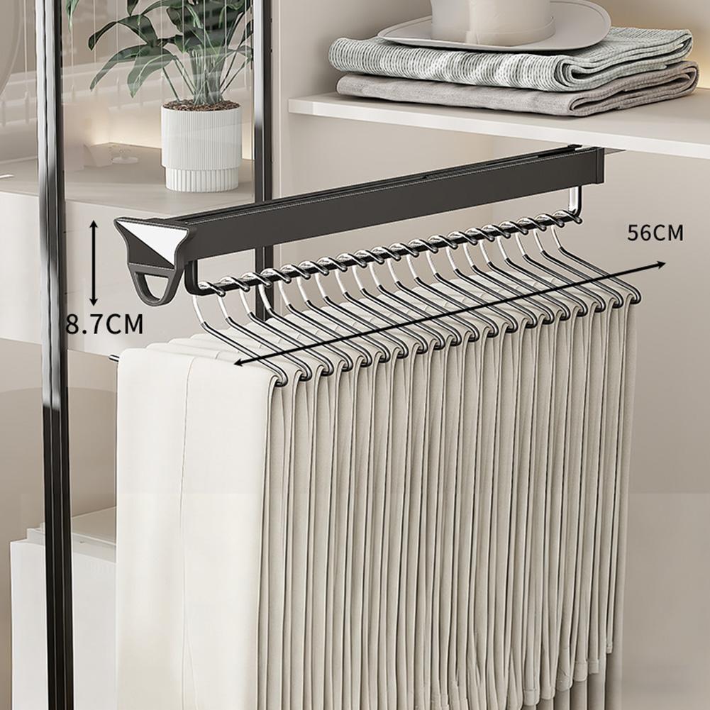 1 Stück ausziehbare Kleiderstange 36&41&46&51&56x9cm Schrankstange mit Soft-Close: Platzsparendes Heavy-Duty Design Möbelbeschläge