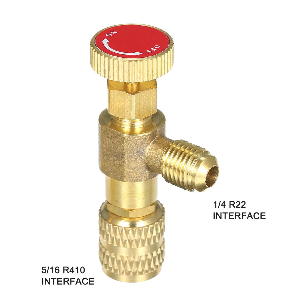 R12 R410 Refrigerant Charging Valve, Conditioning Refrigerant Liquid Valve Copper Control Valves Copper and Valve
