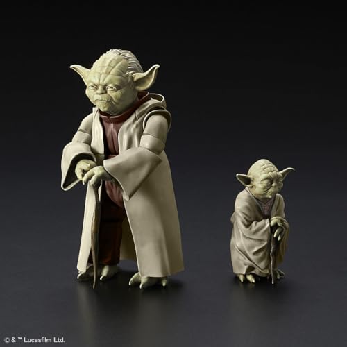 BANDAI SPIRITS Star Wars 1/6 Yoda Pre-Colored Plastic Model (New Packaging Version)