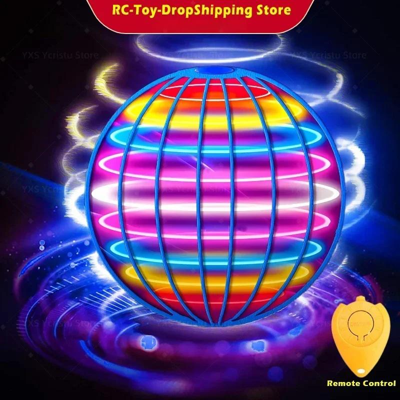 Sports Drone Flying Ball Spinner Toy Hand Control Helicopter 360 ° Rotating Mini Ufo with Led Light Gifts Game Ball Kids Children