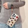 Case For Redmi Note 14 4G 13 12 PRO 5G Plus 11S 13C 14C 12C 12 13 A5 A3 Bracelet Chain Cute Pingu PU Leather Cover