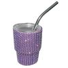 Mini Shot Tumbler with Straw Food Grade Leakproof Heat-Resistant Sparkling Insulated Water Cup Coffee Mug