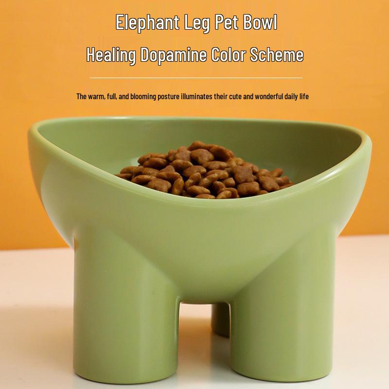 Large Anti-Tip Slanted Pet Bowl with High Legs for Cats and Dogs