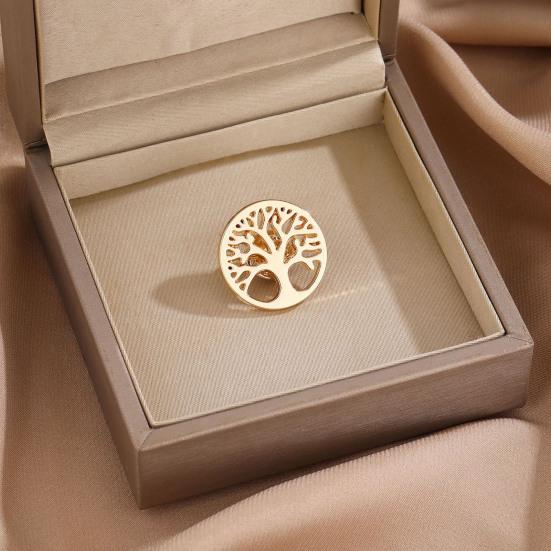 Hollow Tree Brooch Pin for Women, Zinc Alloy Brooch Pin for Dress, Coat, Shawl, Gift for Mother, Wedding