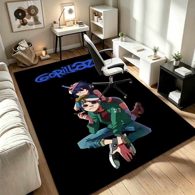 Gorillaz A A rug suitable for office chair areas living rooms and computer desks perfect for home offices and an ideal holiday gift