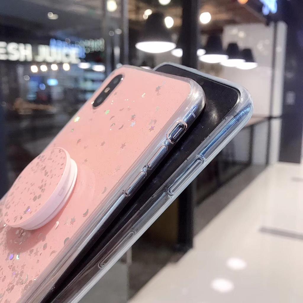 Applicable To IPhone 15 Mobile Phone Case Flash Powder Rubber Star 12 Apple 16 Protective Case 14 Promax Soft 13 Simple