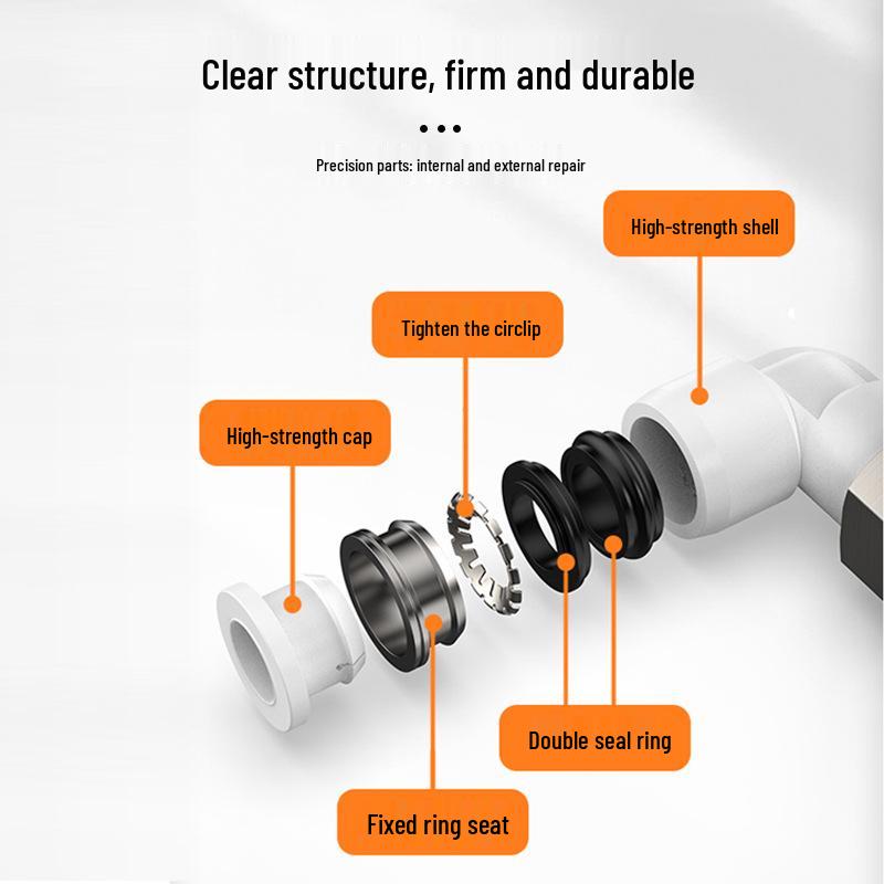 Quick Connect Pneumatic Hose Elbow Fitting with Internal Thread PLF Series (4/6/8/10-01/02/03)