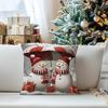 Santa Claus, Snowman, And Elk Pillowcase Bedroom Sofa Cushion Cover 100% Polyester Living Room Cushion Pillowcase Home Decor