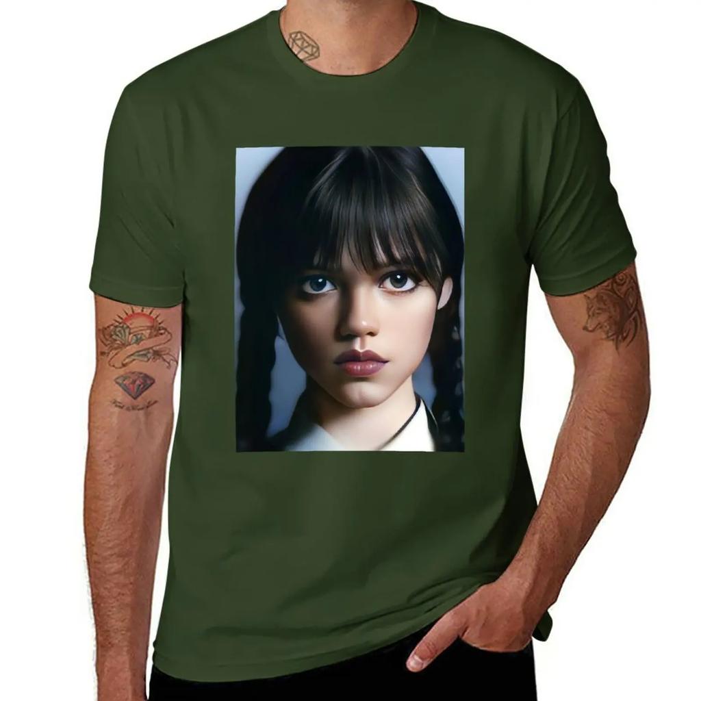 New Merlina Paint Tshirt Blank T Shirts Aesthetic Clothing Sports Fan Tshirts Tshirt For A Boy Big And Tall T Shirts For Unisex