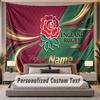 Custom Name Text Tapestry England Rugby Personalized Polyester Wall Tapestry For Bedroom And Room