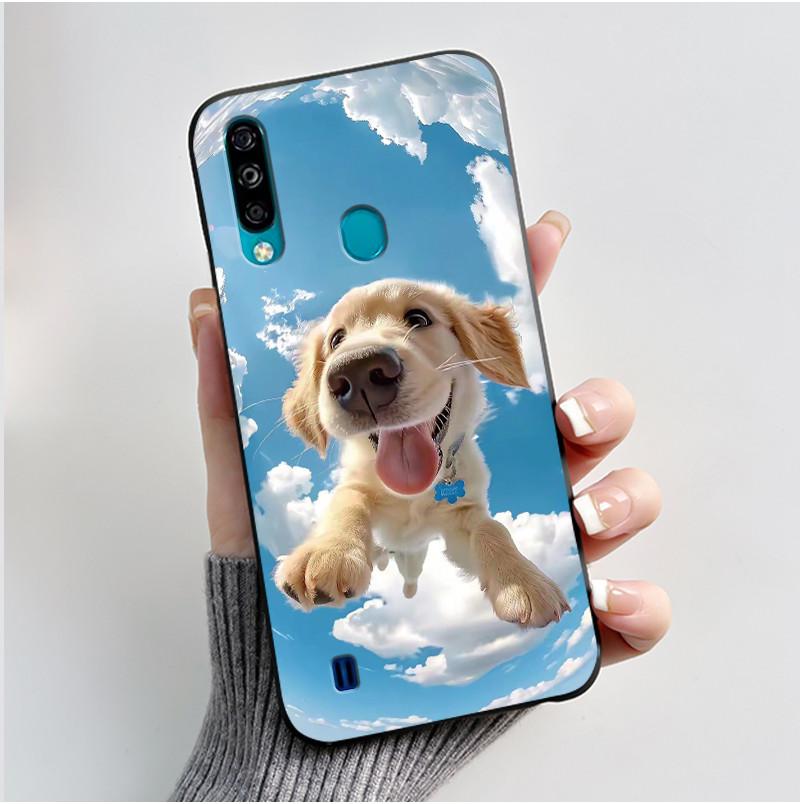 Hülle für ZTE Blade A7 (2020) Handyhülle Mattschwarz Luxus Drache Niedlich Cool Jungen Mädchen Weiches Silikon TPU Schutz-Rückseite