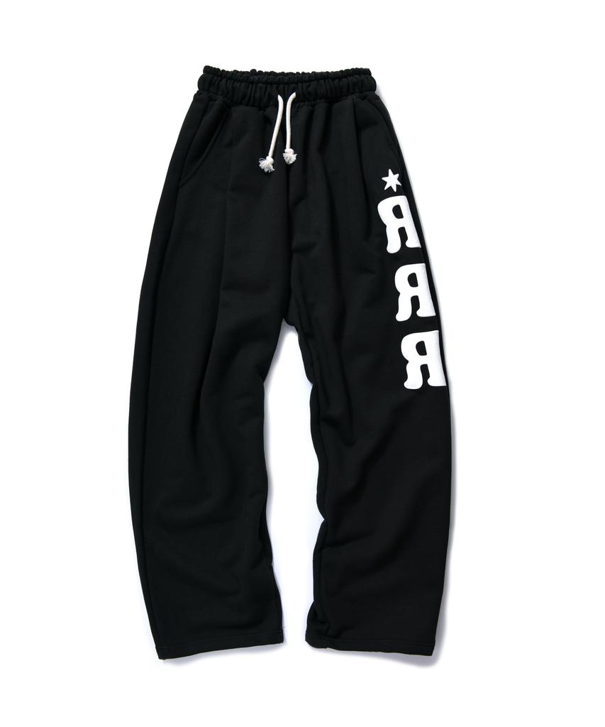 AMOU Rrr One Tuck Sweat Pants Balck
