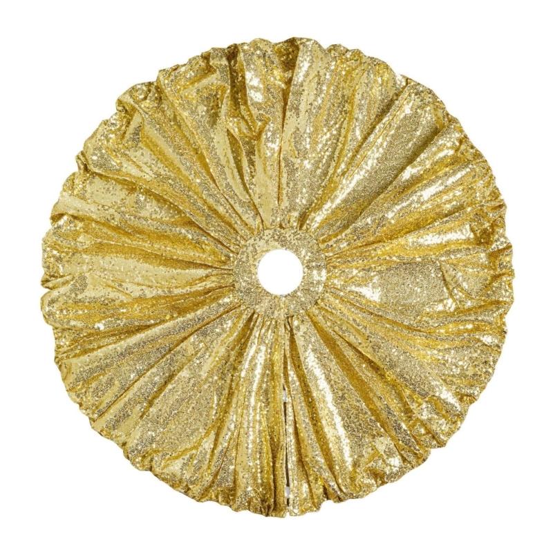 

Glittering Holiday Tree Skirt Easy Installation Design Tree Base Cover Party Decoration For Family Gatherings 1