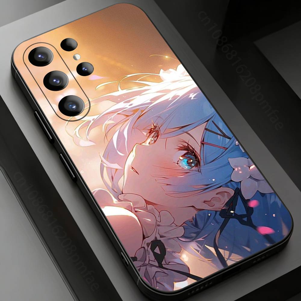 Japan Anime ReZERO Phone Case for Samsung Galaxy S24,25,26,23 22,21,S20 Plus Ultra FE Soft Fundas Cases