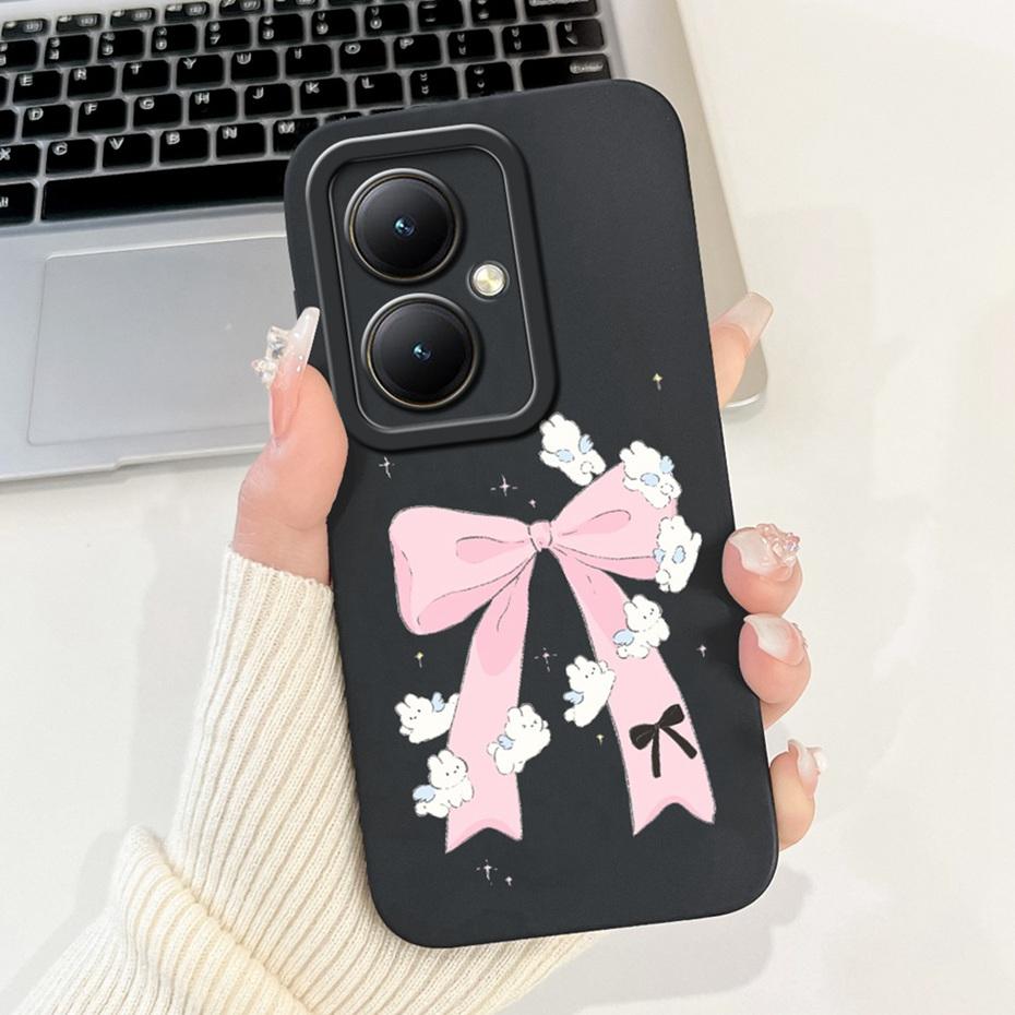 For Vivo Y35+ Y35m+ 5G Lens Protective Phone Case For Vivo Y35Plus Y35M Plus 5G Lovely Pattern Soft Silicone Jelly Cases