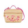 New Le Panier Pliage Canvas With Leather Canvas Bag, Handbag, Shoulder Bag, Crossbody Bag Mini Women's Peach Pink 10187HCE319