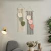 Unique Bohemian Decorative Tapestry Nordic Wall Hanging Pendant Modern Woven Leaf Tassels  Bedroom
