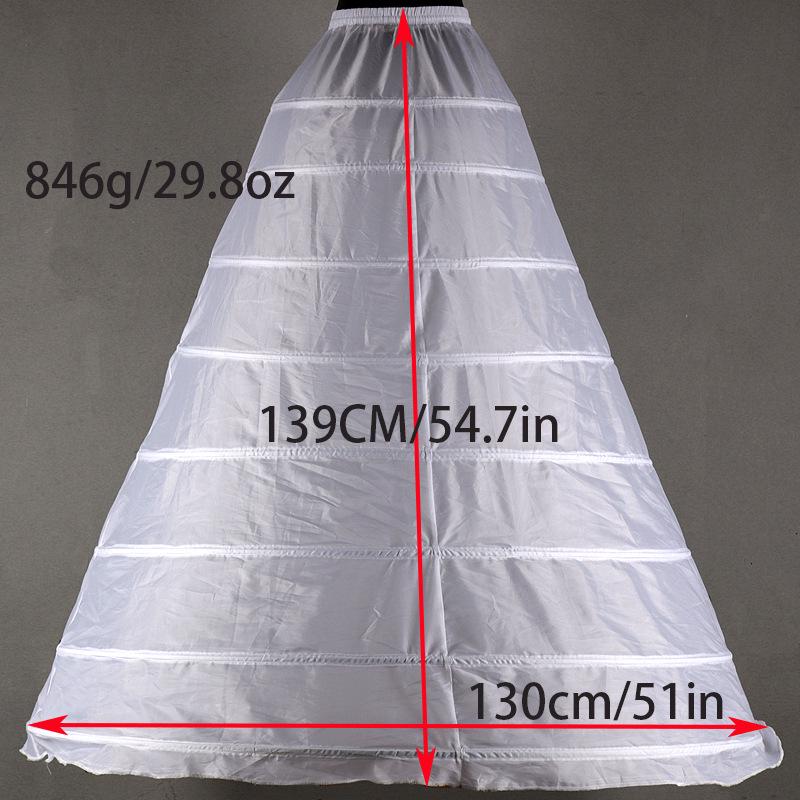 Adjustable Three-Ring Bridal Petticoat Crinoline Slip for European & American Wedding Dresses