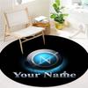 SSC Napoli Custom Name Round Area Rug,Carpet Rug for Living Room Bedroom Sofa Playroom Decor,Non-slip Floor Mat