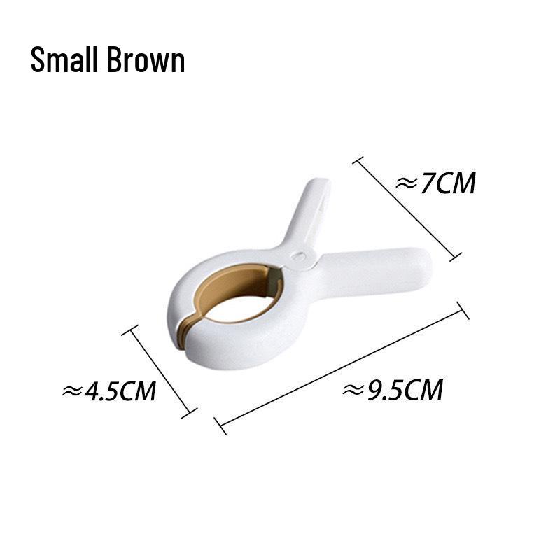 

Sun Quilt Cover Clip: Windproof, No-Trace, Strong Plastic for Drying Clothes, Pants, and Cotton Quilts. коричневый