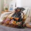 Flower Basket Dogs  Print Flannel Blanket, High quality Comfortable for All Seasons, Home Decor, Warmth and Comfort