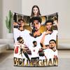 Bellinghams Knitted Blanket Soccer Football Fuzzy Throw Blankets Summer Air Conditioning Printed UltraSoft Warm Bedspread