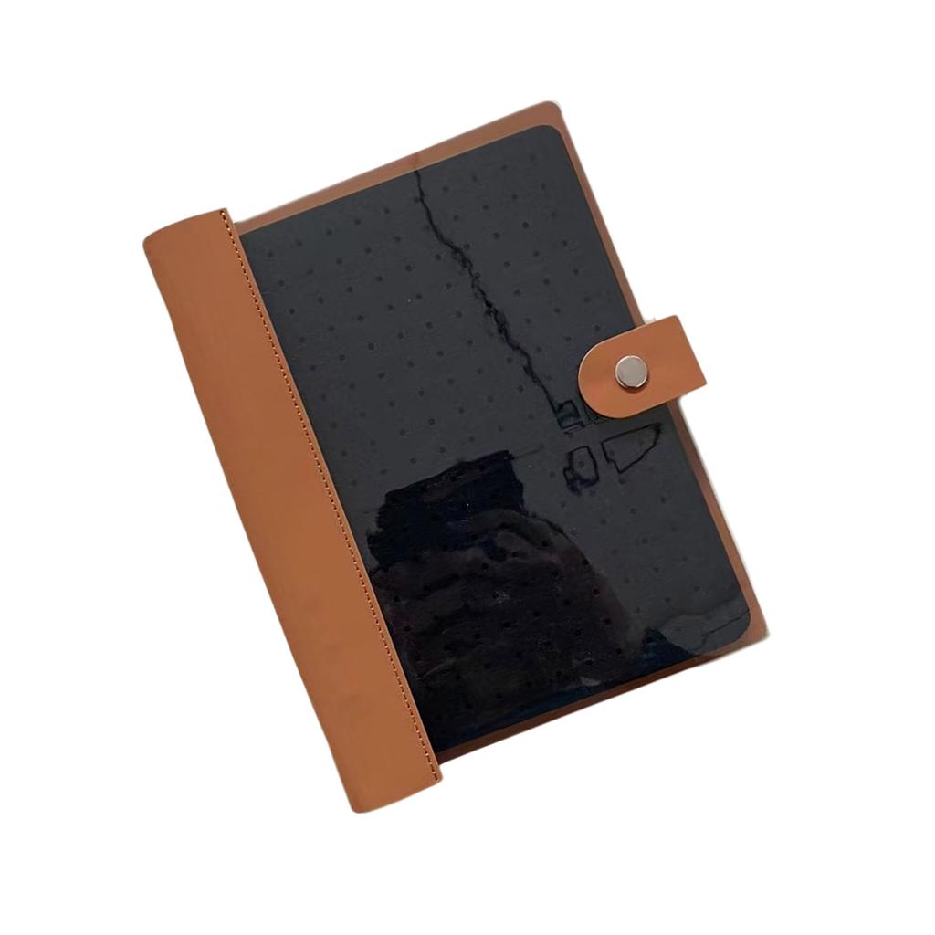 8 Pages Pin Display Book Portable Organizer with Clear Cover Travel Friendly Pin Book Suitable for Brooch Collectors