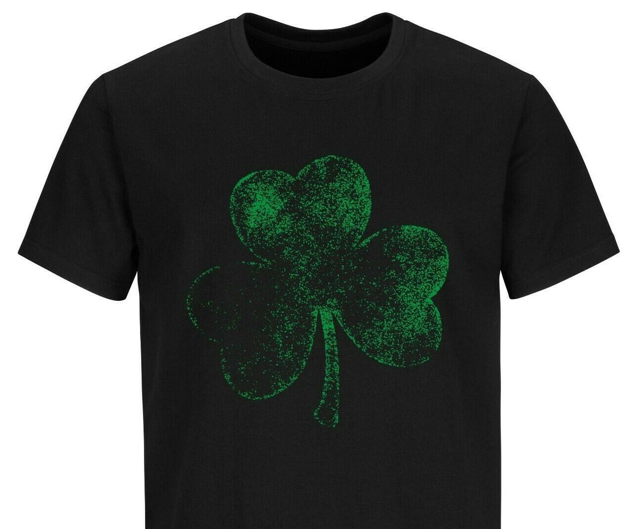 Vintage Style Distres Irish Green Shamrock T-Shirt Mens Womens Tees Top St Patricks Day T Shirt Mens Womens Tees Tops XL
