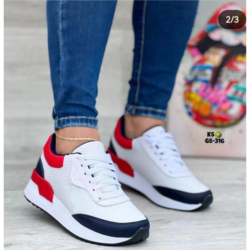 

Модная обувь 2024 Кроссовки женские Большие размеры Женская повседневная обувь Уличные кроссовки на толстой подошве Кроссовки на платформе Плоская женская обувь Женская обувь 43 белый