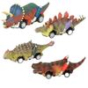 Vibrant Dinosaur Cars Pull Back Toy Set For Kids With Boomerang Action