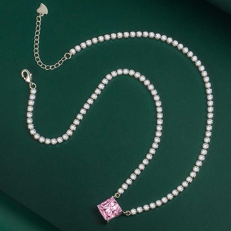 Sace Gems Clássico luxo zircão feminino pingente colar jóias casamento promessa festa presente