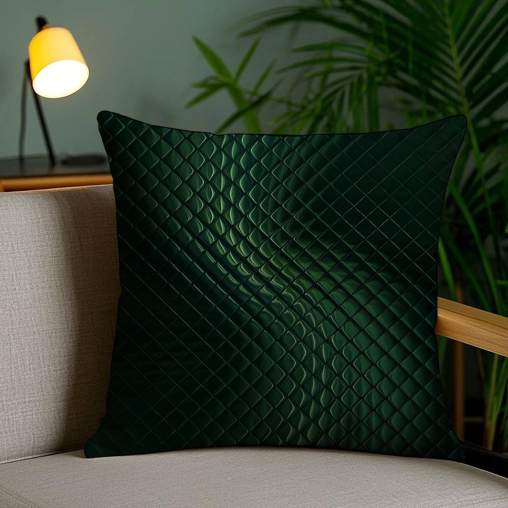 Snake Skin Pattern Pillow Case Plush Fabric Soft Pillowcase Double Sided Print Sofa Cushion Cover Throw