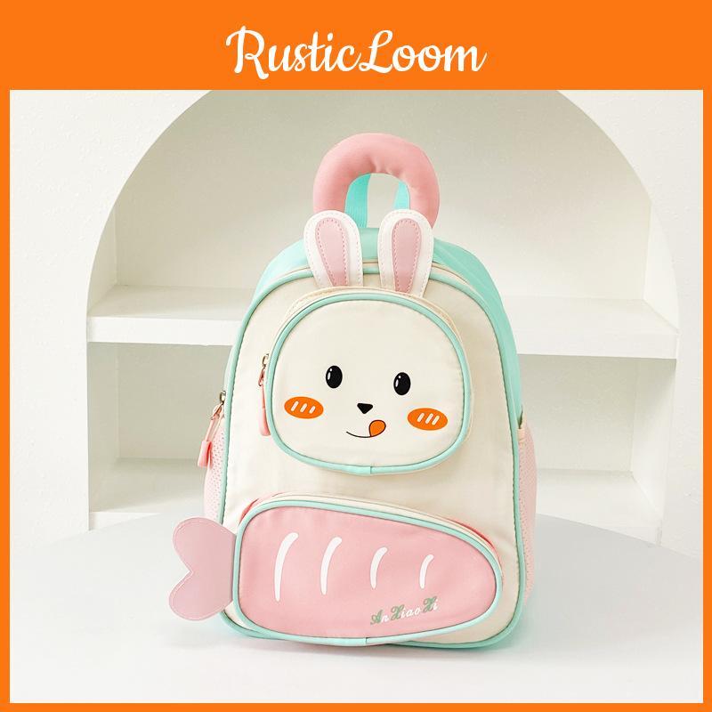 With Childrens Backpack Cartoon Rabbit And Carrot Design For Kindergarten Daily